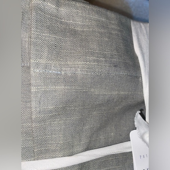 Pottery Barn Custom Emery linen 3 in 1 pole top curtains in flagstone - Picture 10 of 12